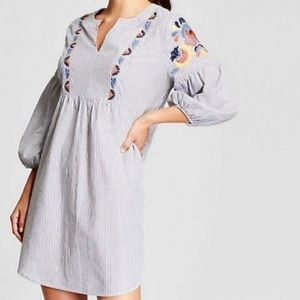 Knox Rode embroidered mini dress